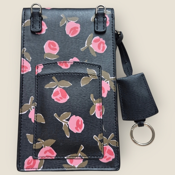 Kate Spade New York Ditzy Floral Black North South Crossbody Bag - Picture 3 of 12